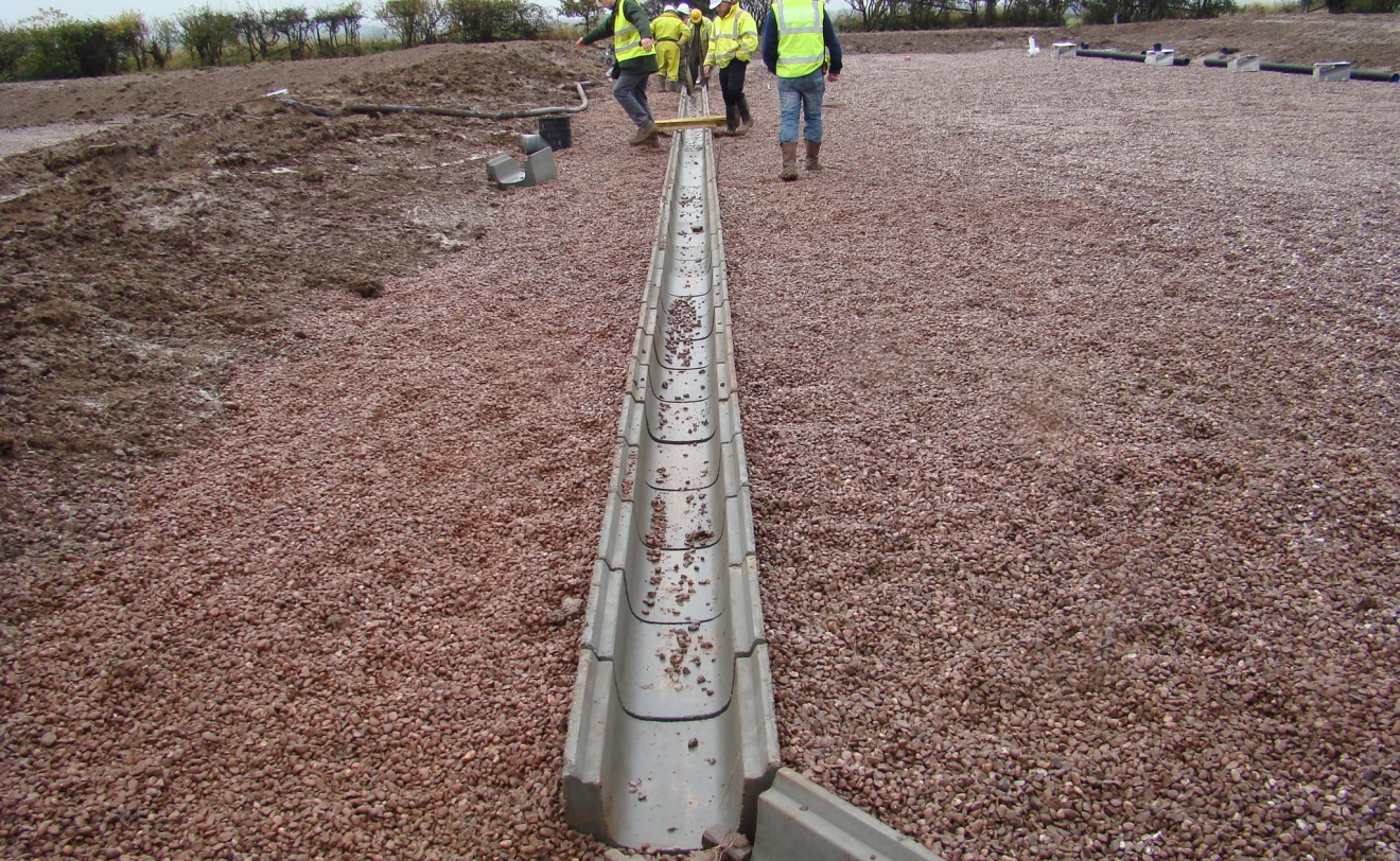 Construction of Sub Surface Flow Reedbeds