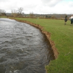 Over 200m of severe bank erosion