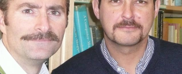 Richard and David in Movember competition