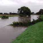 Flooding at St Michaels-on-the-Wyre