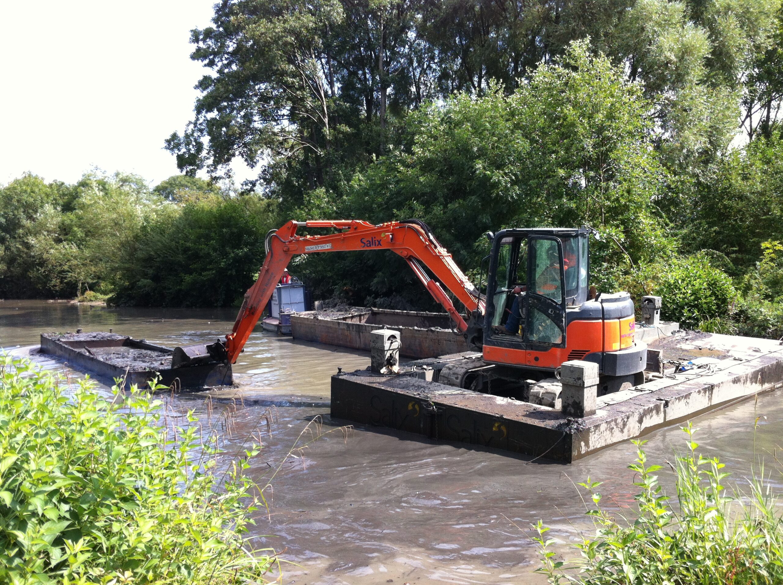 Dredging From Floating Pontoon