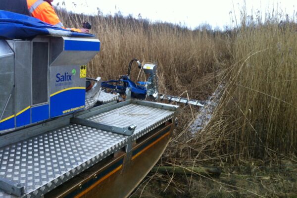 Truxor reed harvesting machine