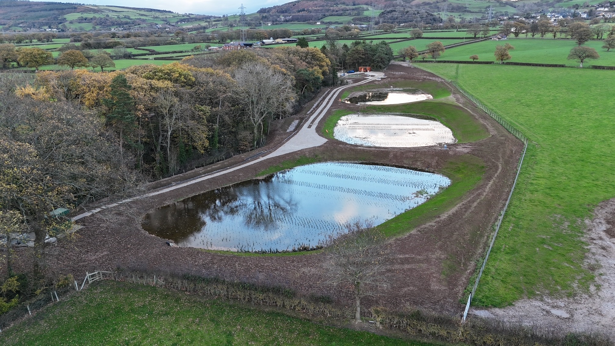 On behalf of DCWW (Dŵr Cymru Welsh Water) and as part of an AMP7 trial, Salix completed works on an Integrated Constructed Wetland (ICW) at Tremeirchion waste water treatment works.